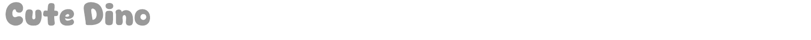 Cute Dino font preview